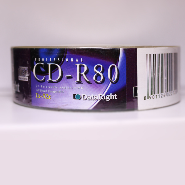 PROFESSIONAL DATARIGHT CD-R80 Recordable 80min 700MB 52x 25PCS