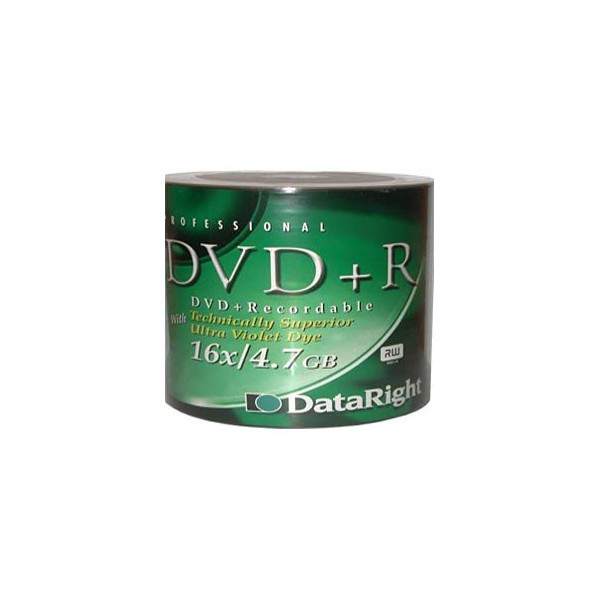 PROFESSIONAL DATARIGHT DVD+R 120min 16x 4.7GB 50PCS