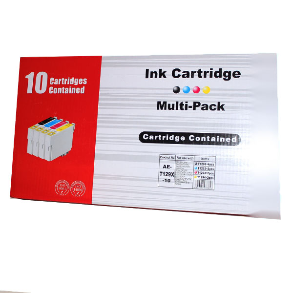 Compatible Epson Ink Cartridges T1291/92/93/94 BK/C/M/Y MULTIPACK 10Pack