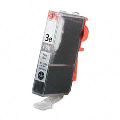 Compatible Canon BCI-3ePBK, BCI-6BK Photo Black, Black