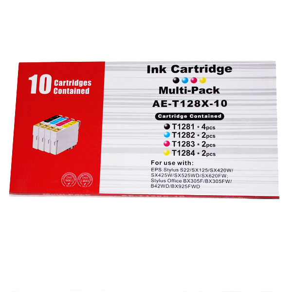 Compatible Epson Ink Cartridges T1285 BK/C/M/Y *10 MULTIPACK