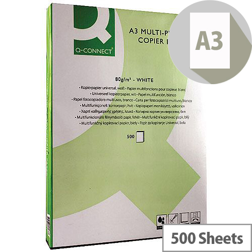 A3 80gsm White Multifunctional Printer Paper (Ream of 500 Sheets)
