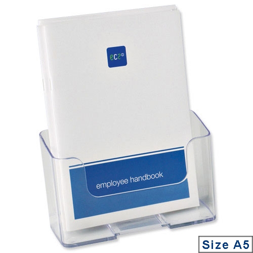 Deflecto A5 Leaflet Holder Clear Rigid 74901