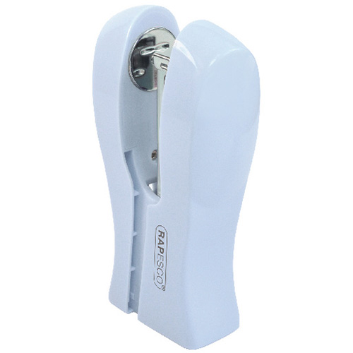 Rapesco Powder Blue Stand Up Space Saving Stapler 1379