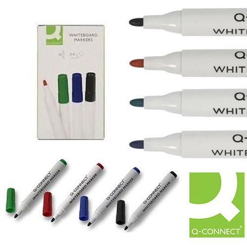 Q-Connect Dry Wipe Marker Assorted Pack of 10 KF00880