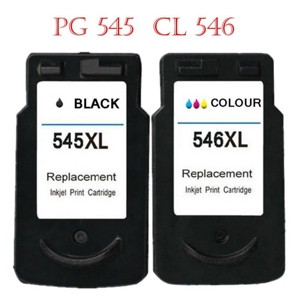 Canon PG-545XL Black & CL-546XL Colour. Monitors Ink Levels.
