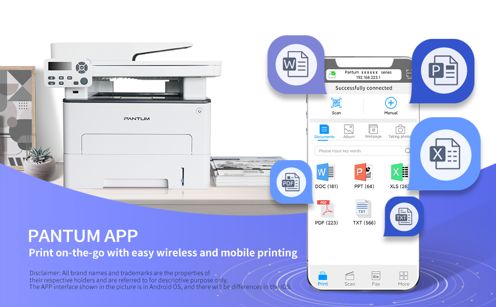 PANTUM M7105DW MULTIFUNCTION MONO LASER PRINTER - Image 3