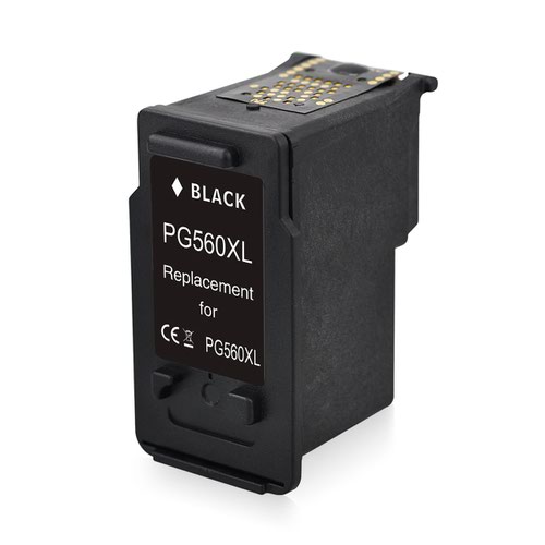 Canon PG-560XL Black (20ml) High Capacity Inkjet Cartridge. Monitors Ink Levels.