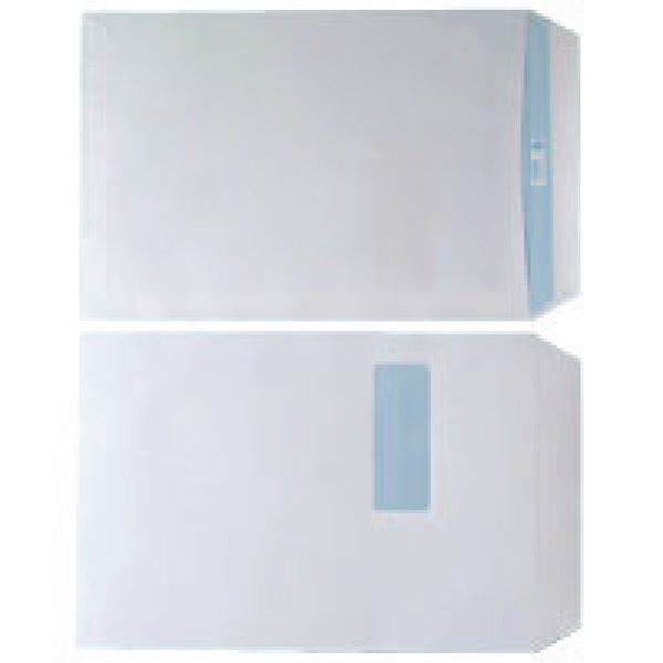 Box C4 Window Envelope White Pocket Press Seal 90gsm (Pack 250) WX3501