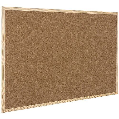 Q-Connect Cork Board Wooden Frame 600 x 400mm KF03566
