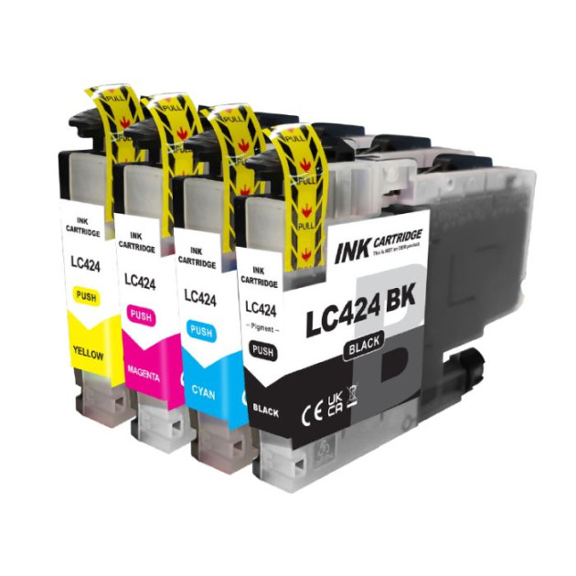 DCP-J1200W Compatible LC 424 High Capacity Cartridges Multipack - 4 Cartridges