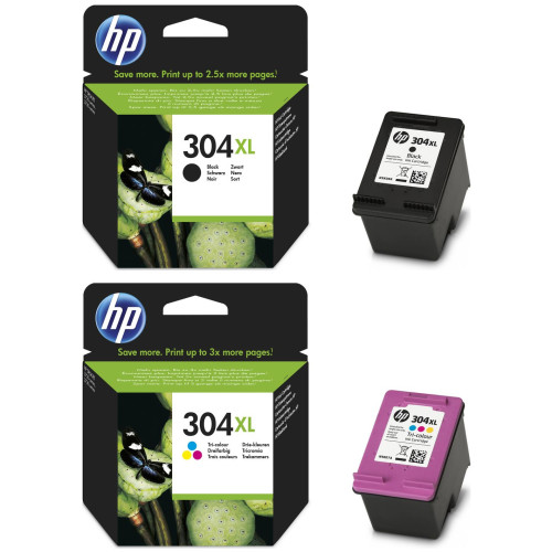 Original HP 304XL Black & Colour COMBO (N9K08AE + N9K07AE)